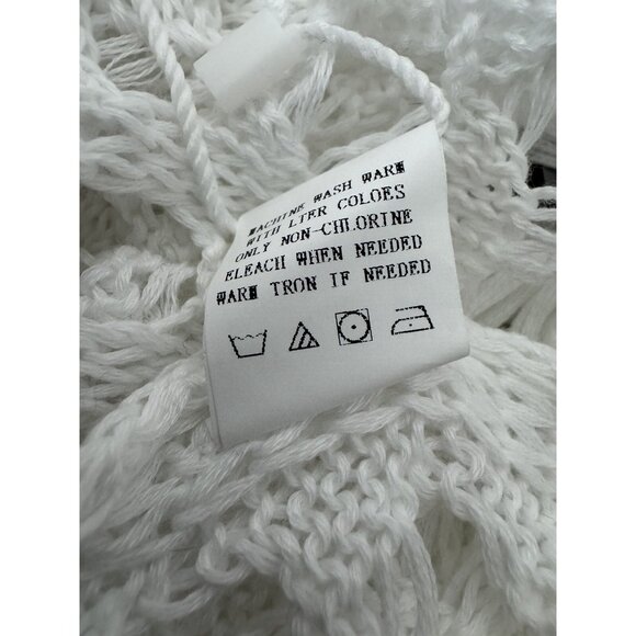 Brazilian Bikini Swimsuits White Crochet Swim Cover Skirt Size Medium NWT - Picture 8 of 8